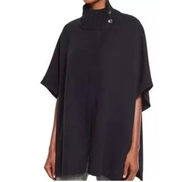 THEORY Palomina Plumose Knit Poncho Sweater - Picture 3 of 7